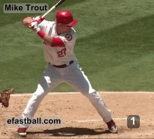Mike Trout swing to hip