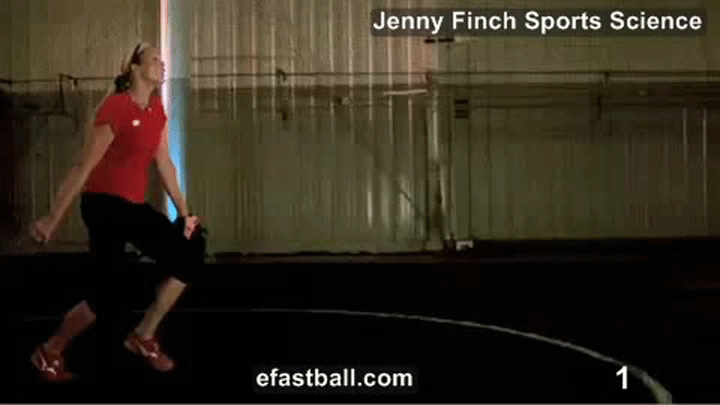 Jenny Finch pitching motion